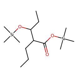 2-propyl-3-hydroxy-pentanoic acid, TMS