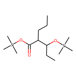 Pentanoic acid, 3-hydroxy-2-propyl, bis-TMS
