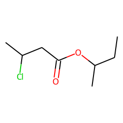 Butanoic acid, 3-chloro, 1-methylpropyl ester