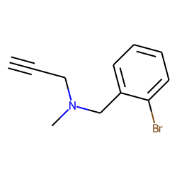 Benzylamine, o-bromo-n-methyl-n-2-propynyl-