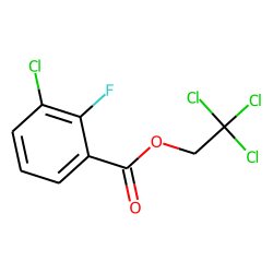3-Chloro-2-fluorobenzoic acid, 2,2,2-trichloroethyl ester