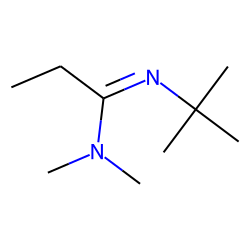 (CH3)2N-C(C2H5)=N(t-C4H9)