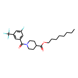 Isonipecotic acid, N-(3-fluoro-5-trifluoromethylbenzoyl)-, octyl ester