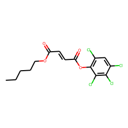 Fumaric acid, pentyl 2,3,4,6-tetrachlorophenyl ester