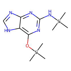 Purine, 2-amino-6-hydroxy, TMS