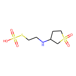 Thiosulfuric acid (H2S2O3), S-[2-[(tetrahydro-1,1-dioxido-3-thienyl)amino]ethyl] ester