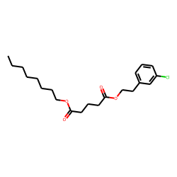 Glutaric acid, 2-(3-chlorophenyl)ethyl octyl ester