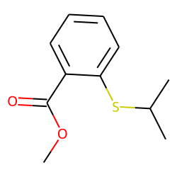 Benzoic acid, 2-isopropylthio-, methyl ester