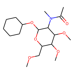 Cyclohexyl 2-deoxy-3,4,6-tri-O-methyl-2-(N-methylacetamido)-«alpha»-D-glucopyranoside
