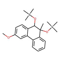 cis-Phenanthrene, 9,10-dihydro-9-methyl-9,10-diol, 3-methoxy, bis-TMS