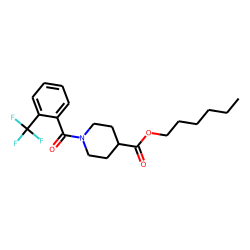Isonipecotic acid, N-(2-trifluoromethylbenzoyl)-, hexyl ester