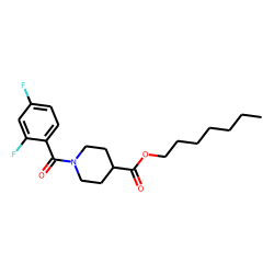 Isonipecotic acid, N-(2,4-difluorobenzoyl)-, heptyl ester