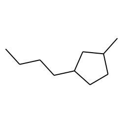 Cyclopentane, 1-butyl-3-methyl, trans