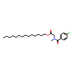 Sarcosine, N-(4-chlorobenzoyl)-, tetradecyl ester