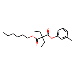 Diethylmalonic acid, hexyl 3-methylphenyl ester