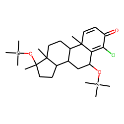 4-Chloro-17A-methyl-1,4-abdrosten-3-one-6B,17B-diol, di-TMS