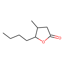 2(3H)-Furanone, 5-butyldihydro-4-methyl-, cis-