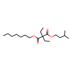 Diethylmalonic acid, heptyl 3-methylbutyl ester
