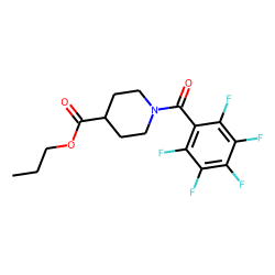 Isonipecotic acid, N-pentafluorobenzoyl-, propyl ester