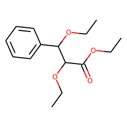 Propanoic acid, 2,3-diethoxy-3-phenyl, ethyl ester, erythro