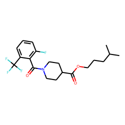 Isonipecotic acid, N-(2-fluoro-6-trifluoromethylbenzoyl)-, isohexyl ester