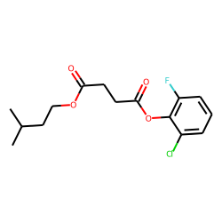 Succinic acid, 2-chloro-6-fluorophenyl 3-methylbutyl ester