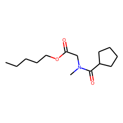 Sarcosine, N-(cyclopentylcarbonyl)-, pentyl ester