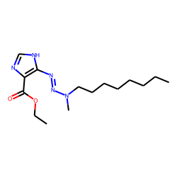Imidazole-4-carboxylic acid, 5-(3-methyl-3-octyltriazeno)-, ethyl ester