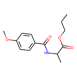 D-Alanine, N-(4-anisoyl)-, propyl ester