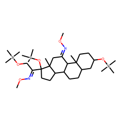 3A,17A,21-Trihydroxy-5B-pregnan-11,20-dione, MO TMS