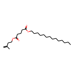 Glutaric acid, 3-methylbut-3-enyl tetradecyl ester