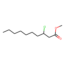 3-Chlorodecanoic acid, methyl ester