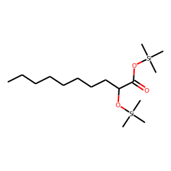 2-Hydroxydecanoic acid, TMS