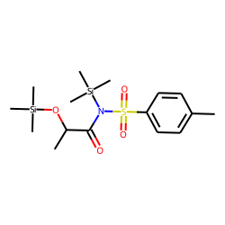 N-(2-Hydroxy-propionyl)-4-methyl-benzenesulfonamide, N,O-di(trimethylsilyl)-