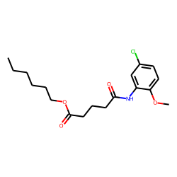 Glutaric acid, monoamide, N-(5-chloro-2-methoxyphenyl)-, hexyl ester