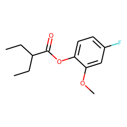 2-Ethylbutyric acid, 4-fluoro-2-methoxyphenyl ester