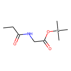 Glycine, N-(1-oxopropyl)-, trimethylsilyl ester