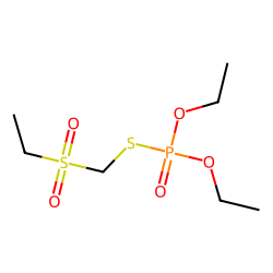 Phosphorothioic acid, O,O-diethyl S-[(ethylsulfonyl)methyl] ester