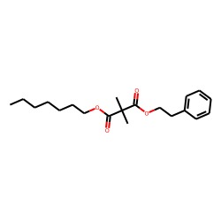 Dimethylmalonic acid, heptyl 2-phenethyl ester