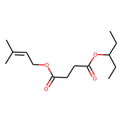 Succinic acid, 3-methylbut-2-enyl 3-pentyl ester