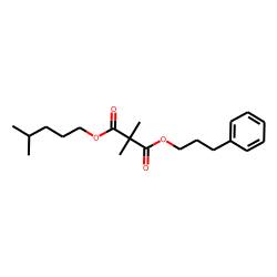Dimethylmalonic acid, isohexyl 3-phenylpropyl ester
