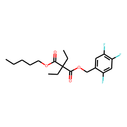 Diethylmalonic acid, pentyl 2,4,5-trifluorobenzyl ester