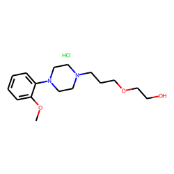 Ethanol,2-[3-[4-(o-methoxyphenyl)piperazino]propoxy]-, dihydrochloride