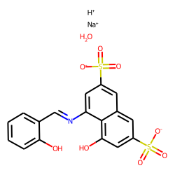 2,7-Naphthalenedisulfonic acid, 4-hydroxy-5(salicylideneamino)-, monosodium salt, hydrate