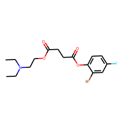 Succinic acid, 2-bromo-4-fluorophenyl N,N-diethyl-2-aminoethyl ester