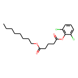 Glutaric acid, 2,6-dichlorophenyl octyl ester
