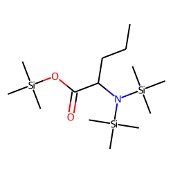Pentanoic acid, 2-amino, O,N,N-tris-TMS