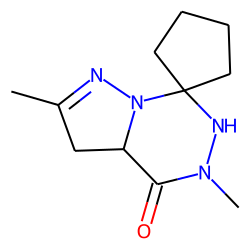 4,5,6,7-Tetrahydropyrazolo[1,5-d][1,2,4]-triazin-4-one, 2,5-dimethyl-7,7-tetramethylene