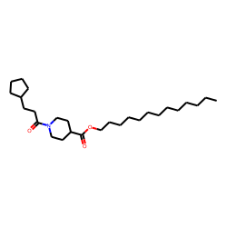 Isonipecotic acid, N-(3-cyclopentylpropionyl)-, tridecyl ester