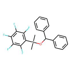 Diphenylmethanol, dimethylpentafluorophenylsilyl ether